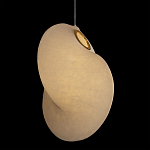 Подвесной светильник белый с фигурным тканевым плафоном White Whirlwinds варинант исполнения - 4 | Loft Concept в Барнауле