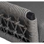 Диван двухместный уличный темно-серый Street Bliss варинант исполнения - 2 | Loft Concept в Барнауле