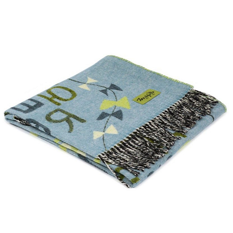 Плед ALP 1 Marzotto Серо-голубой в Барнауле | Loft Concept 