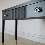 Туалетный стол - Трельяж Elsa Dreams Black 120 см варинант исполнения - 3 | Loft Concept в Барнауле