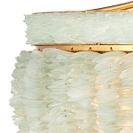 Подвесной светильник с каскадом из стеклянных декоративных элементов на золотом каркасе Shining Sea Glass варинант исполнения - 1 | Loft Concept в Барнауле