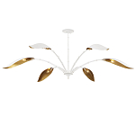 Люстра белая с плафонами в виде лепестков Delicate Flower варинант исполнения - 4 | Loft Concept в Барнауле