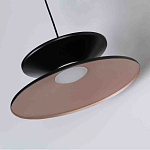 Бра черного цвета с двойным абажуром в форме конусов Obsidian Touch варинант исполнения - 2 | Loft Concept в Барнауле