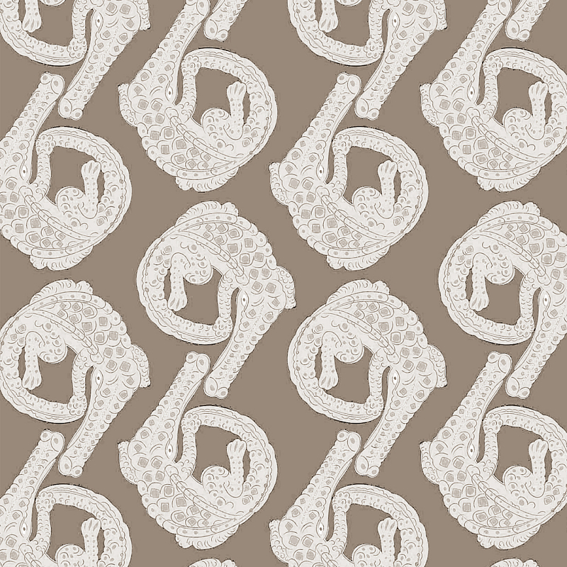 Мебельная ткань Velour Crocodiles Gray-Beige Велюр N 1140 Серо-бежевый в Барнауле | Loft Concept 