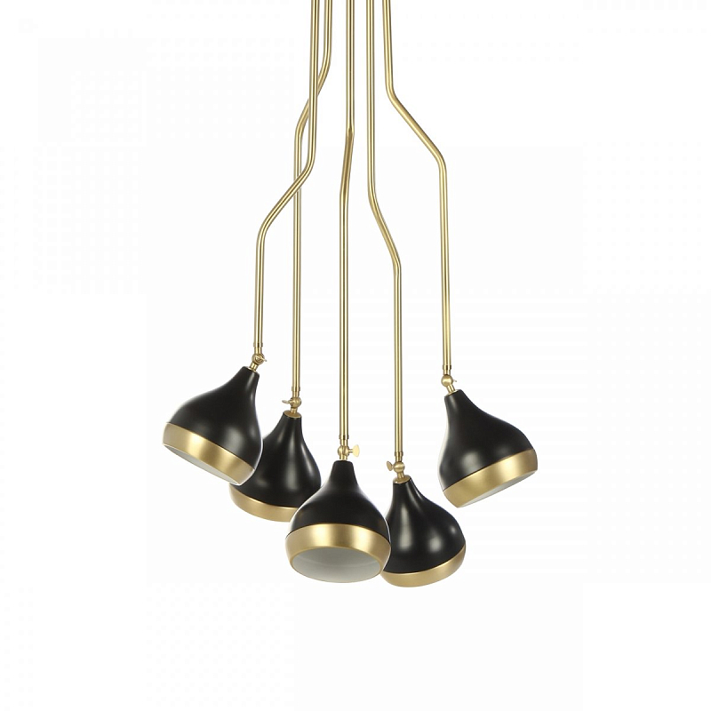 Потолочный светильник Delightfull Hanna Suspension Light Латунь Черный Потолочный светильник Delightfull Hanna Suspension Light Латунь Черный в Барнауле | Loft Concept