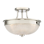 Потолочный светильник со стеклянным плафоном в виде купола Quoizel варинант исполнения - 1 | Loft Concept в Барнауле