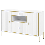 Консоль белая с двумя дверцами и ящиками Antique Order варинант исполнения - 1 | Loft Concept в Барнауле