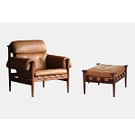 Пуф с каркасом из дерева и обивкой из кожи Furniture Medieval варинант исполнения - 1 | Loft Concept в Барнауле