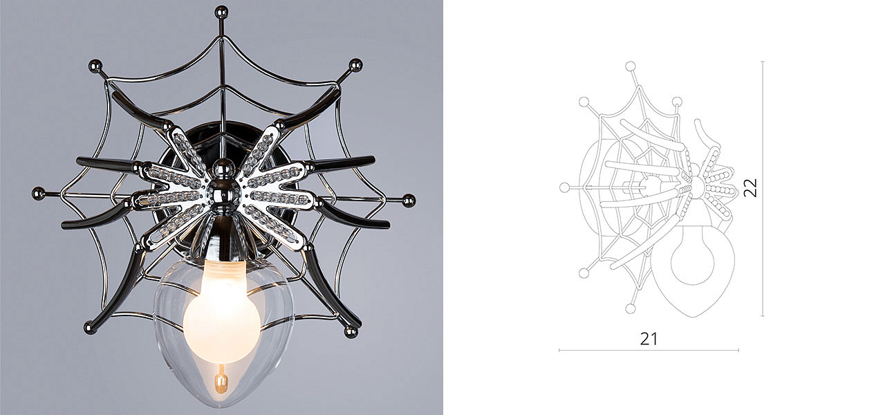 Бра Паук с паутиной Spiders lamp Бра Паук с паутиной Spiders lamp - Loft-Concept в Барнауле
