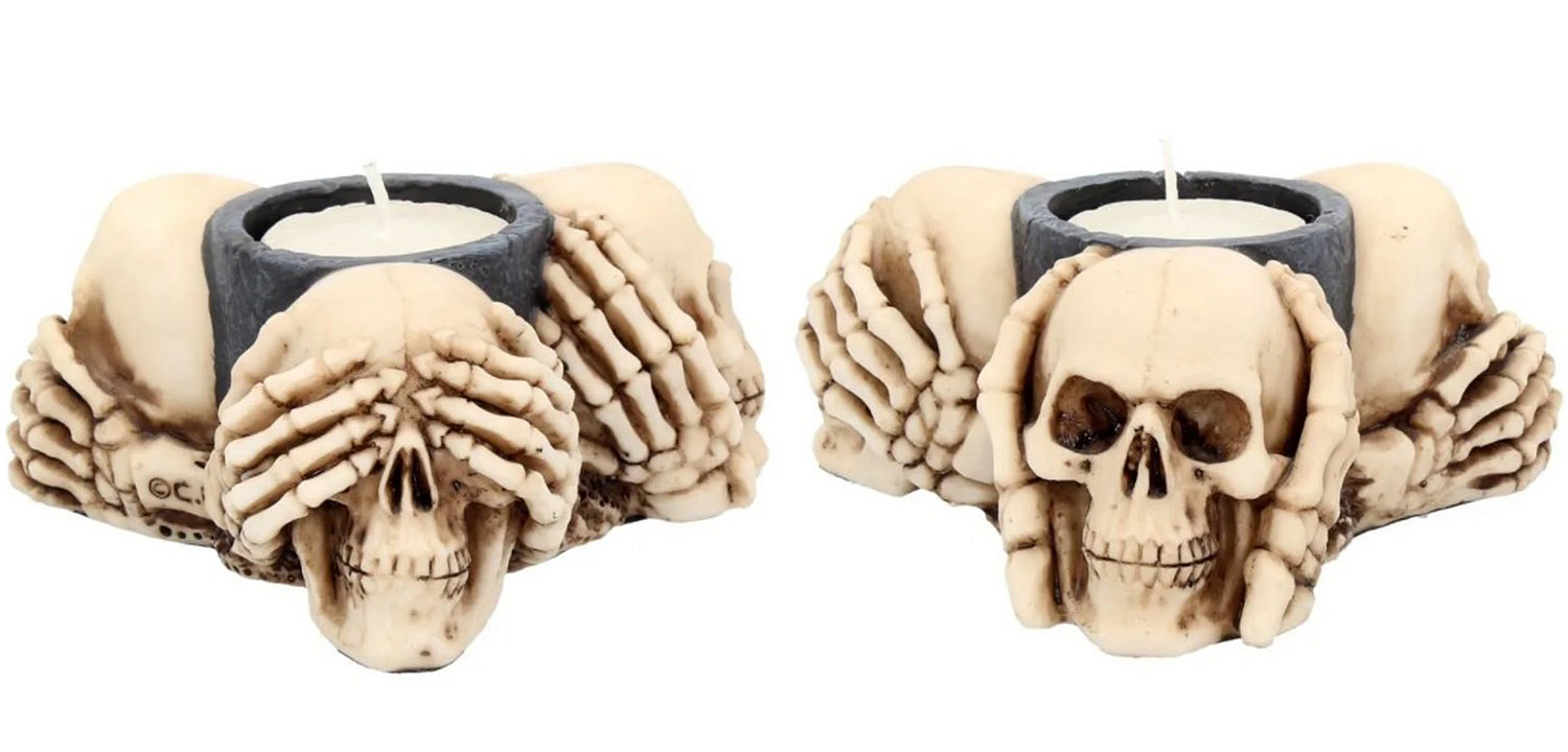 Подсвечник Three Wise Skulls Подсвечник Three Wise Skulls - Loft-Concept в Барнауле