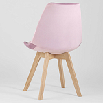 Стул с мягким велюровым сиденьем Arvika Pink варинант исполнения - 5 | Loft Concept в Барнауле