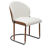 Стул мягкий с обивкой из рогожки и экокожи Contrasting Performance варинант исполнения - 5 | Loft Concept в Барнауле