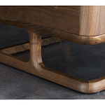 Прикроватный деревянный столик с 2-мя ящиками Moon Walnut Furniture варинант исполнения - 6 | Loft Concept в Барнауле