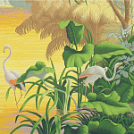 Обои ручная роспись Le Brésil Special Colourway варинант исполнения - 2 | Loft Concept в Барнауле