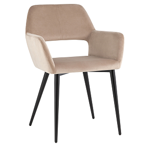 Стул с подлокотниками бежевый NEASAN STOOL