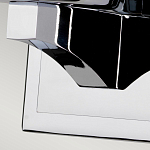 Бра для ванных комнат с белым цилиндрическим плафоном на прямоугольном основании цвета хром Feiss варинант исполнения - 4 | Loft Concept в Барнауле