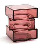 Стол журнальный в форме кубов Acrylic Furniture Lumina Crimson Clarity варинант исполнения - 1 | Loft Concept в Барнауле