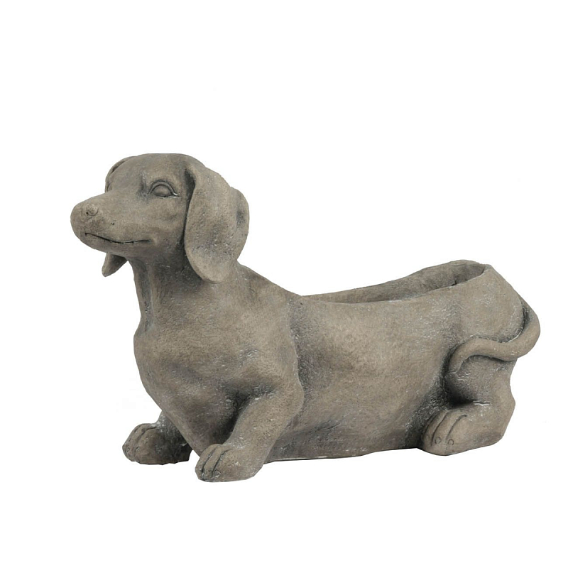 Кашпо The smiling dachshund Серый Кашпо The smiling dachshund Серый в Барнауле | Loft Concept