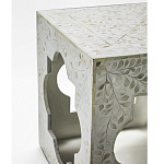 Приставной столик с перламутром Bone Inlay Side Table Floral Design варинант исполнения - 3 | Loft Concept в Барнауле