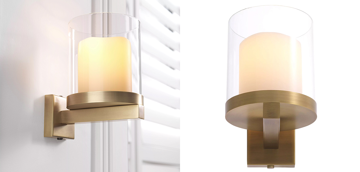 Бра Eichholtz Wall Lamp Donovan Brass Бра Eichholtz Wall Lamp Donovan Brass - Loft-Concept в Барнауле