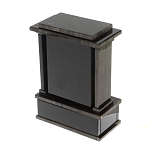 Часы настольные черные из натурального камня Обсидиан Stone Clock варинант исполнения - 3 | Loft Concept в Барнауле