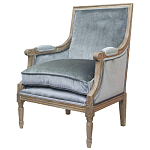 Кресло William Classical Armchair grey velvet варинант исполнения - 3 | Loft Concept в Барнауле