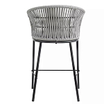 Стул барный с декоративным плетением на спинке и подлокотниках Chair Weave варинант исполнения - 4 | Loft Concept в Барнауле