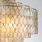 Люстра многоярусная с декором из натуральной морской ракушки Iridescent Light варинант исполнения - 4 | Loft Concept в Барнауле