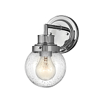 Бра для ванных комнат с прозрачным шарообразным плафоном из стекла с пузырьками на круглом основании Hinkley варинант исполнения - 6 | Loft Concept в Барнауле