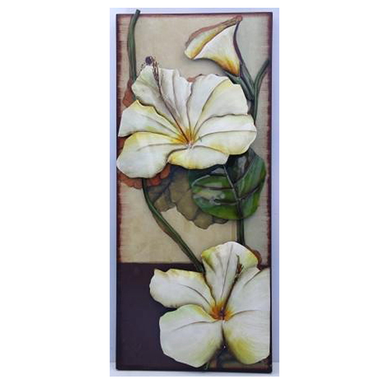 Аксессуар настенный из металла Blank Space White Flowers Мульти в Барнауле | Loft Concept 