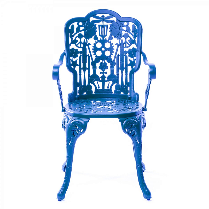 Стул Seletti Industry Collection ALUMINIUM ARMCHAIR – SKY BLUE Синий в Барнауле | Loft Concept 