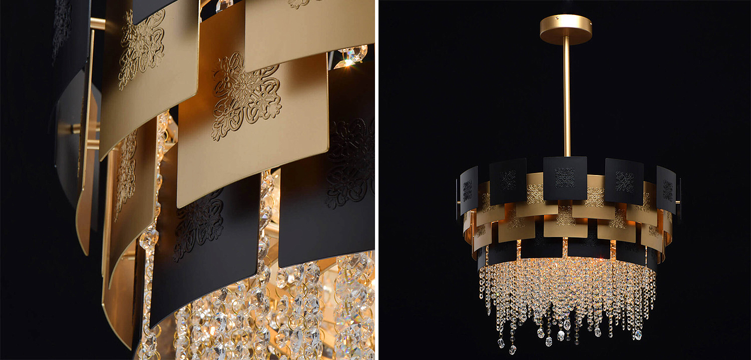 Люстра Engraving Plates Black Gold Люстра Engraving Plates Black Gold - Loft-Concept в Барнауле