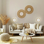 Бра в форме диска с перламутровыми прямоугольниками из морской ракушки Touch of Marine Charm варинант исполнения - 4 | Loft Concept в Барнауле