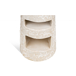 Керамический столик с деревянной столешницей "Пешка" варинант исполнения - 4 | Loft Concept в Барнауле