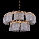 Люстра двухъярусная с текстурными овальными абажурами Splendor Palace Style варинант исполнения - 2 | Loft Concept в Барнауле