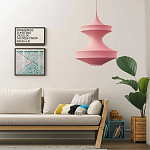 Подвесной вязаный розовый светильник «Моника» варинант исполнения - 4 | Loft Concept в Барнауле