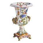 Ваза из фарфора с бронзовыми Овнами Bronze Aries варинант исполнения - 3 | Loft Concept в Барнауле