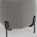 Пуф в ткани букле темно-серого цвета Pikelet варинант исполнения - 4 | Loft Concept в Барнауле
