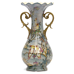 Ваза фарфоровая с попугаями Gaya варинант исполнения - 2 | Loft Concept в Барнауле