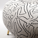 Кресло мягкое с принтом на золотистых ножках Onlooker варинант исполнения - 3 | Loft Concept в Барнауле