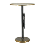 Столик приставной с абстрактным основанием и акцентом в виде золотистого диска Heavenly Space варинант исполнения - 4 | Loft Concept в Барнауле