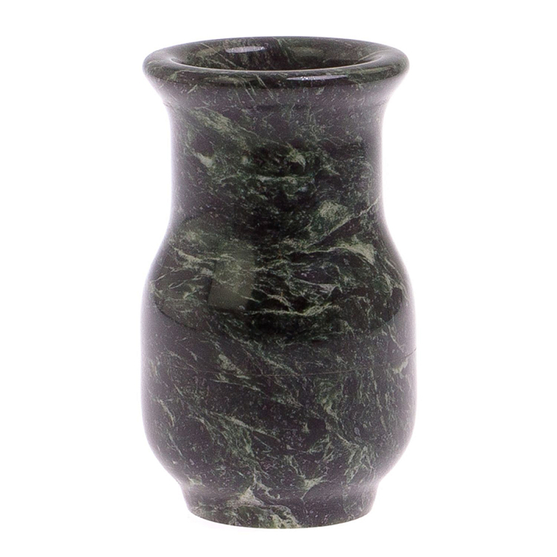 Ваза настольная для цветов из камня змеевик Vase Serpentine Змеевик Ваза настольная для цветов из камня змеевик Vase Serpentine Змеевик в Барнауле | Loft Concept